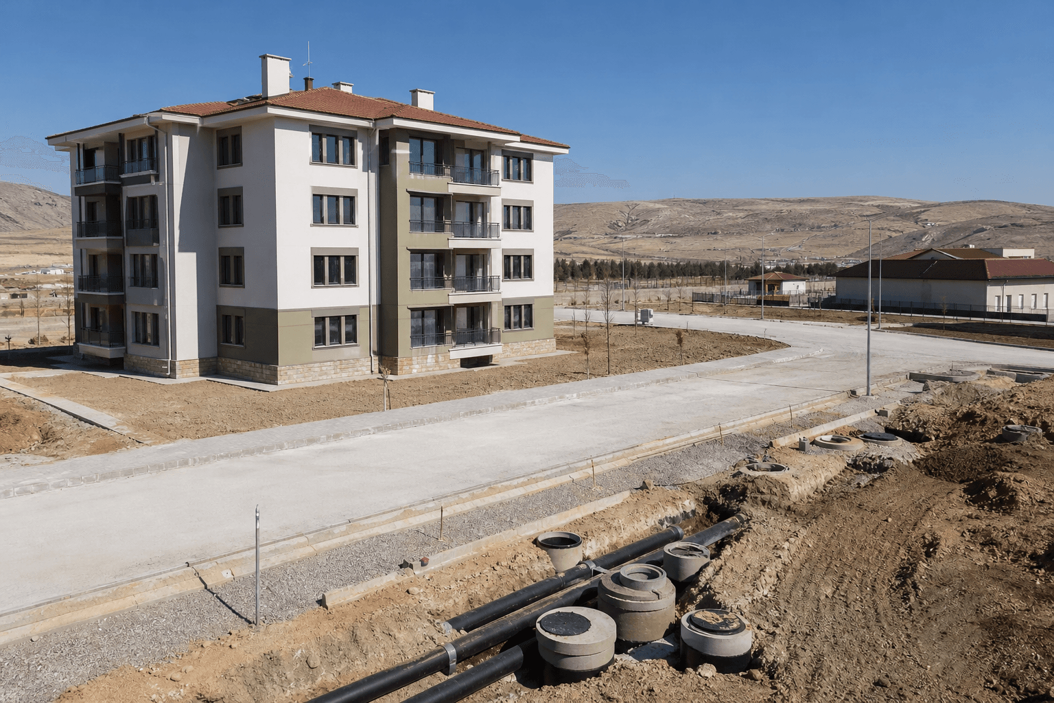 Kırıkkale İl Jandarma lojmanları alt yapı projesi görseli